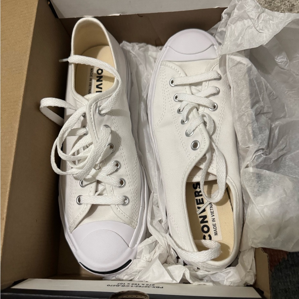 Jack Purcell Converse Classic White Canvas Sneakers